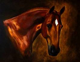 Plakat koń wyścigowy koń zwierzę ssak