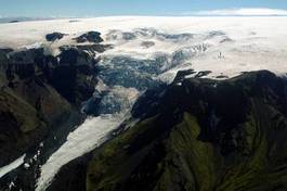 Fotoroleta śnieg samolot islandia góra natura