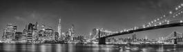 Naklejka new york manhattan bridge night view