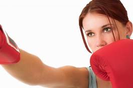 Fototapeta ćwiczenie boks kobieta