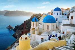 Fotoroleta santorini grecja oia