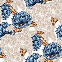 Naklejka seamless graphic flower pattern