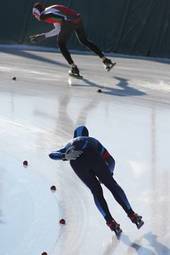 Obraz na płótnie lekkoatletka sport lód