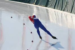 Fototapeta sport lód wyścig lekkoatletka łyżwy