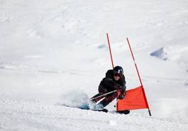 Fotoroleta śnieg ruch sport