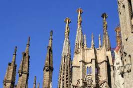 Naklejka barcelona święty kościół europa architektura