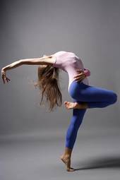 Obraz na płótnie fitness piękny sport aerobik tancerz