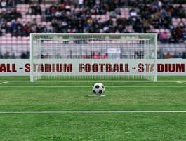 Naklejka piłka nożna trawa piłka stadion włoski