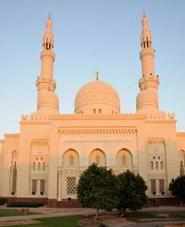 Naklejka arabski zatoka meczet architektura przekonanie