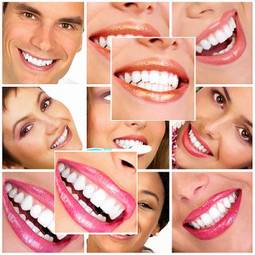 Naklejka zdrowy usta świeży uśmiech