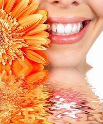 Plakat usta twarz woda zdrowie uśmiech
