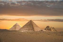 Fotoroleta piramida egipt pustynia antyczny pomarańczowy