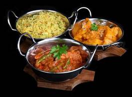 Obraz na płótnie jedzenie kurczak warzywo indyjski
