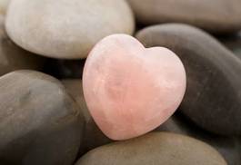 Obraz na płótnie kwarcowe różowe serce