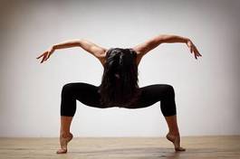 Naklejka jazz balet aerobik kobieta ruch