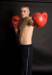 Fototapeta boks mężczyzna bokser konkurencja stwardniały