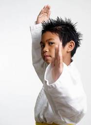 Plakat azjatycki japonia sztuki walki ćwiczenie dzieci