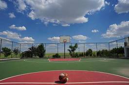 Obraz na płótnie piłka koszykówka pole