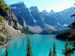 Obraz na płótnie kanada góra jęzioro npm