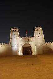 Naklejka wieża noc arabski zamek stary