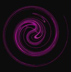 Fotoroleta lawenda loki fraktal spirala
