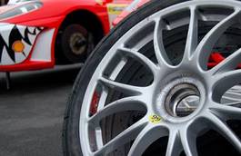 Fotoroleta motorsport sport tires obręcz