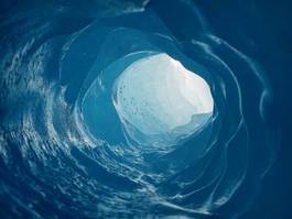 Naklejka lodowy tunel