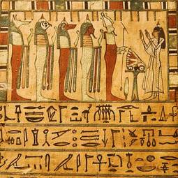 Naklejka vintage stary afryka sztuka egipt