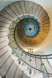 Naklejka beautiful lighthouse staircase
