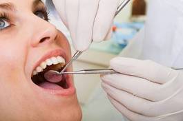 Obraz na płótnie wizyta u dentysty