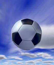 Naklejka piłka piłka nożna trawa sport niebo