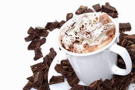 Obraz na płótnie kakao kawa filiżanka kubek