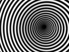 Naklejka spirala słońce perspektywa 3d tunel