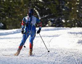 Fotoroleta natura lekkoatletka narty narciarz sport
