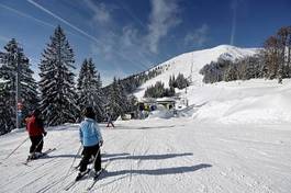 Obraz na płótnie błękitne niebo alpy sport