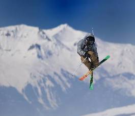 Fotoroleta śnieg mężczyzna sporty zimowe alpy narty