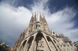 Naklejka architektura barcelona europa hiszpania wieża