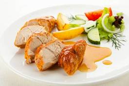 Naklejka warzywo turcja kurczak jedzenie