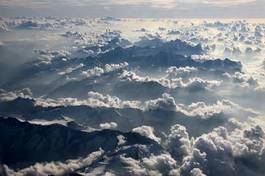 Fotoroleta szczyt samolot niebo panorama