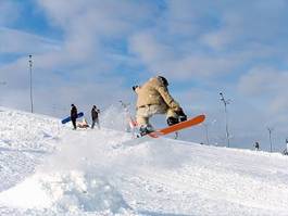 Fotoroleta snowboarder sport snowboard narty zdrowy