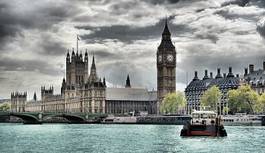 Plakat rejs anglia londyn architektura