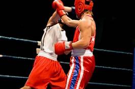 Naklejka boks sport mecz bokser