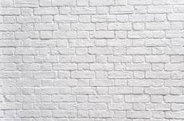 Naklejka biały ceglany mur
