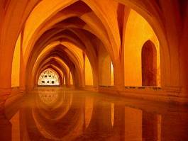 Naklejka tunel architektura woda