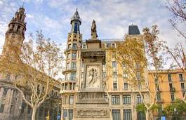 Obraz na płótnie hiszpania park barcelona smok gaudi