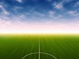 Obraz na płótnie sport piłka niebo piłka nożna trawa