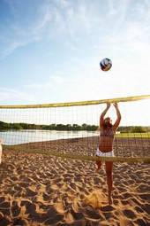 Fotoroleta sportowy lato siatkówka plażowa