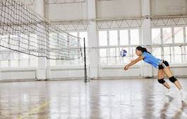 Naklejka sport dziewczynka zdrowie ćwiczenie piłka