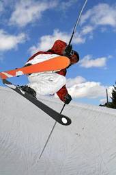 Obraz na płótnie narty snowboard sport
