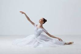 Plakat taniec tancerz balet piękny ćwiczenie